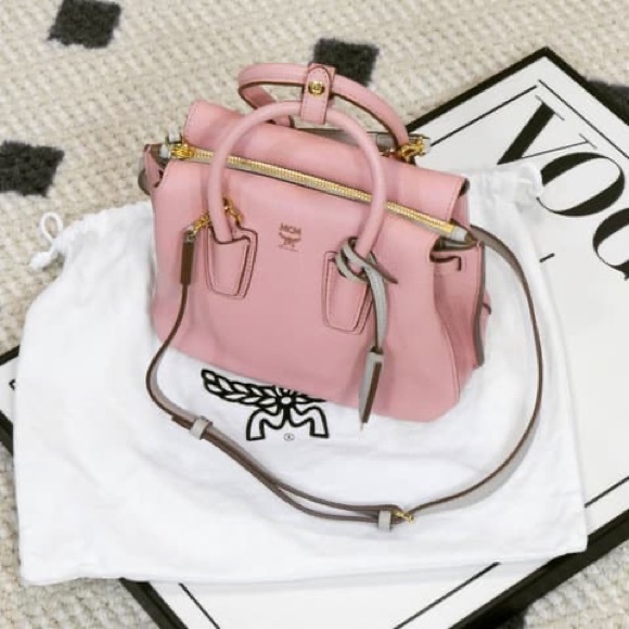 Pink MCM mini Milla bag - Picture 2 of 12